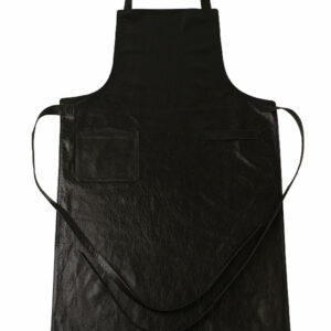 Skinnförkläde med långa remmar, Prestige Sleifi, XL svart